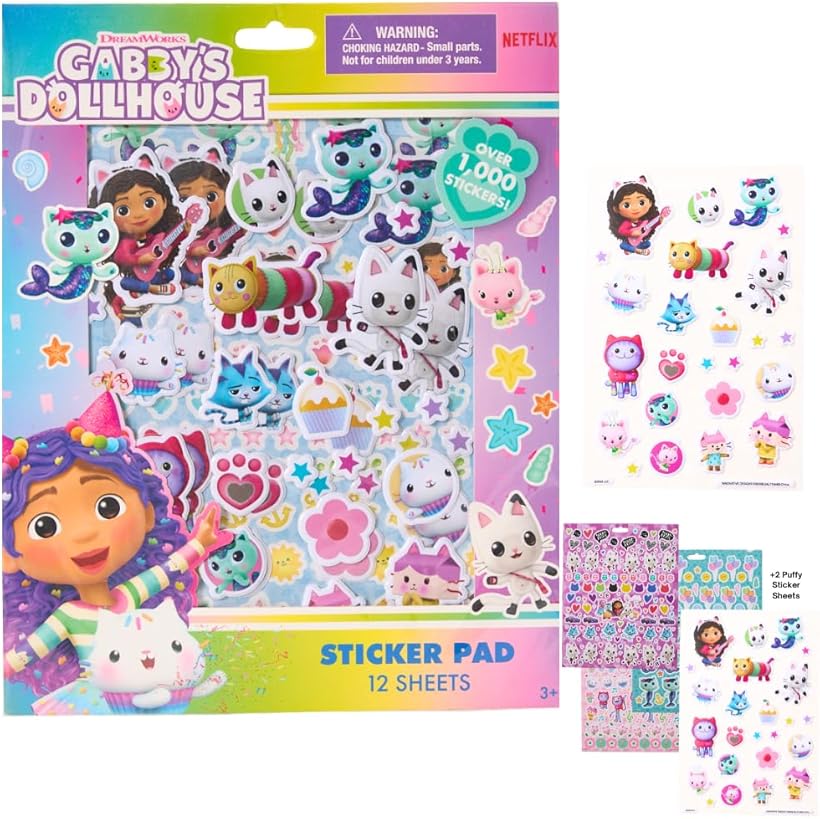 Pandy Paws Gabbys Dollhouse Stickers Sticker Including